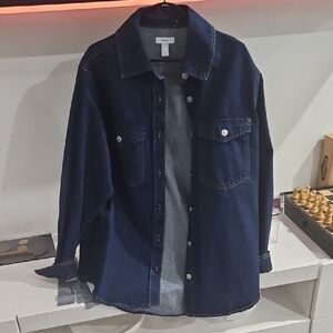 Forever 21 Men's Denim Shirt Jacket